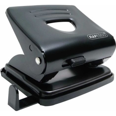 RAPESCO Locher RAPESCO 825 8cm 25 Bl. (80 g/m²) mit Anschlagschiene schwarz (1/5)