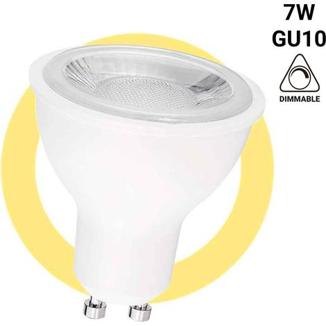 Ampoule LED GU10 - 7W - Dimmable - Ø50mm - Optique à 45º.