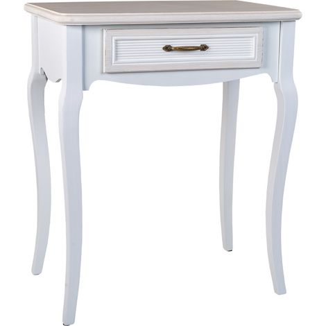 Recibidor de madera blanco 60x40x72,5 (1/5)