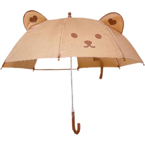 Parapluie pour Enfants, équipement de Pluie, bâton d'ours de Dessin animé Robuste, Cadre Solide, Parapluie de Pluie pour Enfants, pour activités de (1/5)