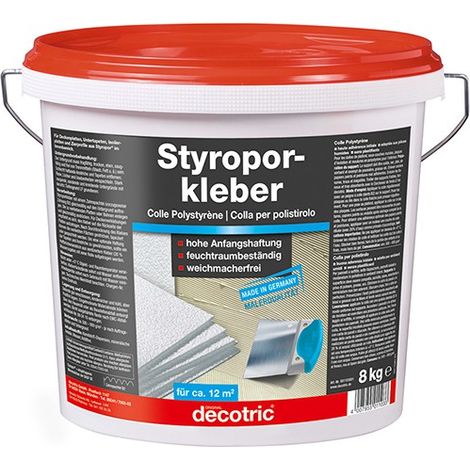 Cola poliestireno 8 kg, ry Listo de empleo decotric