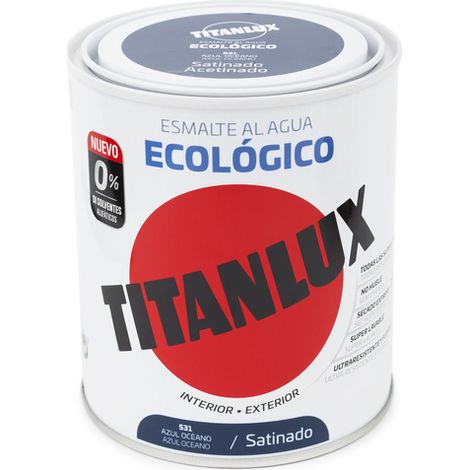 Esmalte acril sat. 750 ml az/oc al agua ecologico titanlux