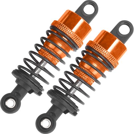 2 Stück verstellbare 65-mm-Stoßdämpfer aus Metall für RC-Modelle, passend für Slash 2WD/HPI/Tamiya Gold (1/5)