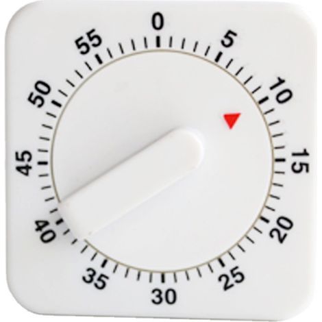 Temporizador mecánico con contador regresivo, despertador y herramientas de cocina para 60 minutos (1 unidad) (1/5)