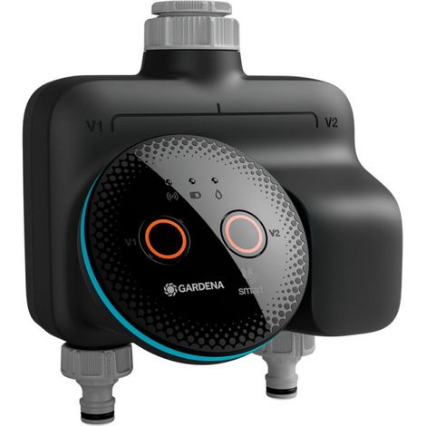 GARDENA smart Dual Water Control Bewässerungscomputer – datengestützte Automatisierung – für zwei unabhängige Gartenbereiche – Smart Home kompatibel
