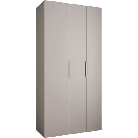 Armoire Hartford 573, Cachemire, 246x120x52cm, Portes d'armoire: Avec des charnières, Nombre d'étagères: 8 (1/5)