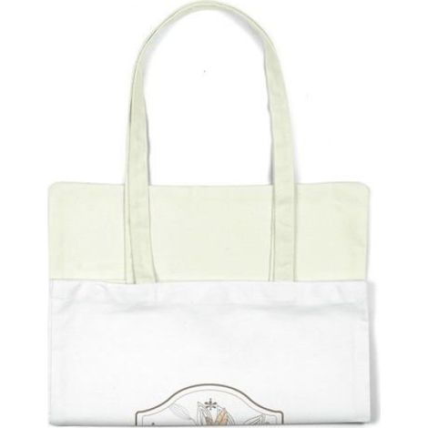 Sac Shopping Tote Bag - Coton Toile 34 x 40 cm - Anses Longues 30 cm - Réutilisable Écologique - 1 Pièce (1/4)