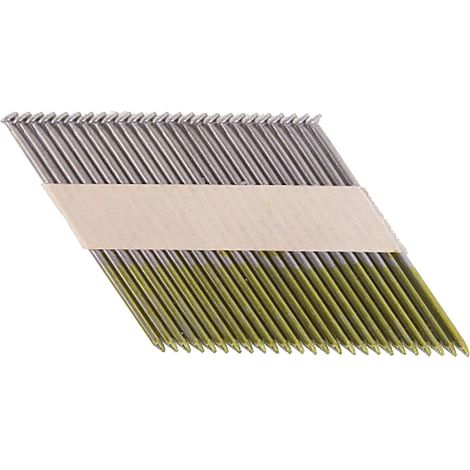3000 Clous 34° tête D lisses en bandes collées, pour cloueurs pneumatiques et à gaz (GN900, IM350, IM90) - MAKITA -