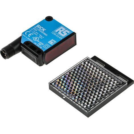 Capteur photoélectrique Rétroréfléchissant RS PRO, 150 mm 10 m, Bloc, IP67 ( Prix pour 1 ) (1/5)