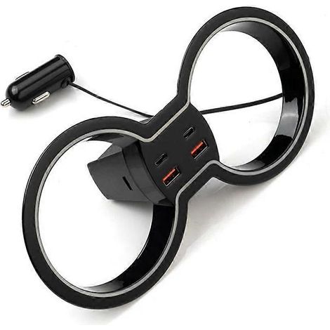 Porte-gobelet de voiture avec éclairage d'ambiance pour-- (1/5)