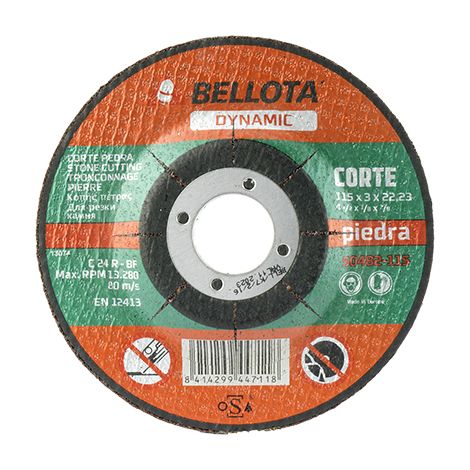 Disco para corte de piedra "Dynamic" (grano 24) Ø230x3mm fabricado en carburo de silicio y resina (1/2)