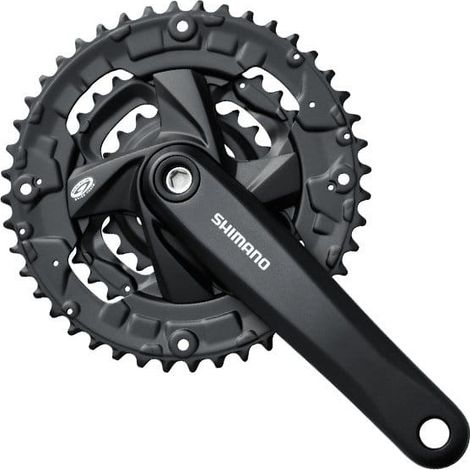 Pédalier Shimano 9 vitesses noir FC-M371 48/36/26 175 mm