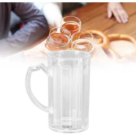 Mug à Bière 500ML Grande Capacité Léger Portable Poignée Confortable Écologique