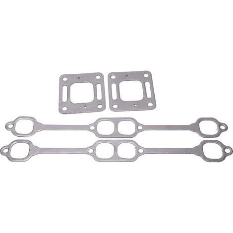 Joints de collecteur d'échappement en graphite 5735 pour moteurs Mercruiser 5.0 et 5.7 fabriqués du milieu des années 1980 à 2002. (1/5)