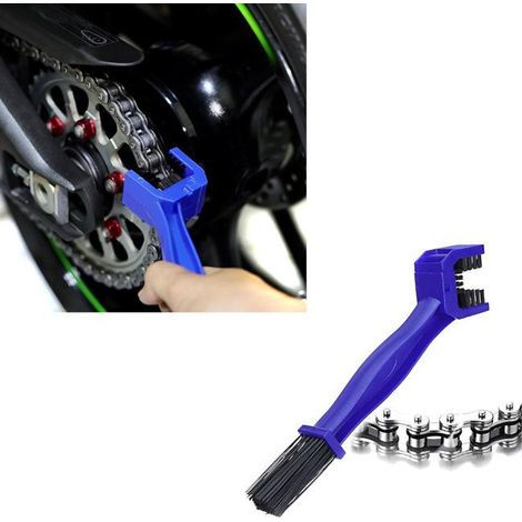 2x Spazzola per la pulizia della catena moto blu Zaddox Set Sconto