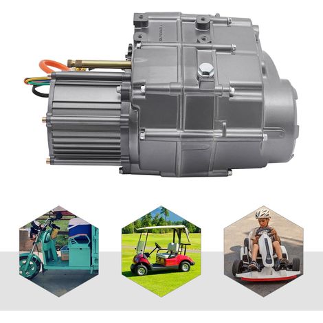 1000W 72V DC Brushless Motor Kit DIY Umbausatz mit Controller und Gashebel für Elektro-Roller, Elektro-Motorräder, Golf Carts (1/5)