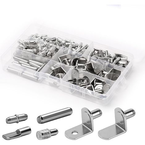 170 Pcs Taquet Etagere 5mm 6mm, Support Etagere Placard, consoles et taquets pour étagères, Taquet pour étagère armoires meubles de rangement (1/5)