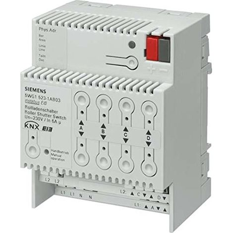 SIEMENS KNX ACTIONNEUR DE VOLETS ROULANTS 4 SORTIES 6A INSTABUS EIB (1/2)