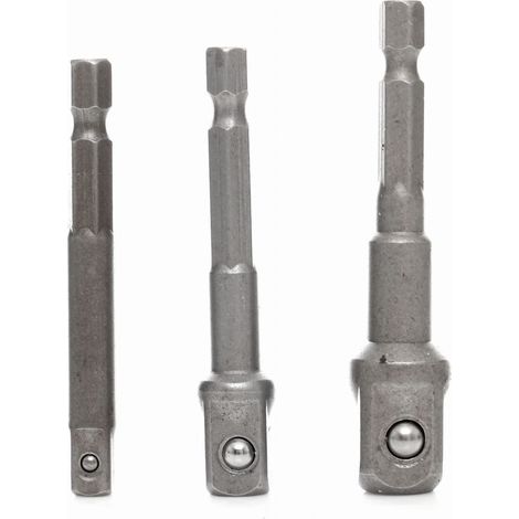 Adaptadores de vaso de acero para herramientas de 3 piezas Kraft&Dele