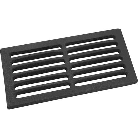 Cast iron fireplace grate 30.7x15 cm for wood stove insert with heat resistance (1/5)