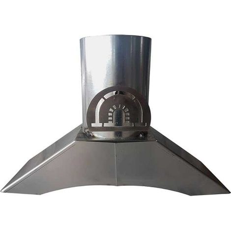 Avaloir en inox pour four à bois