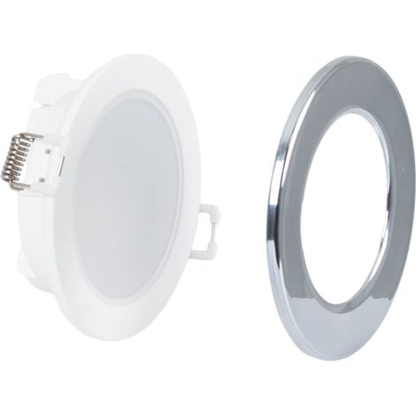 Kit Downlight LED extérieur 5W - IP65 - 6500K + Anneau