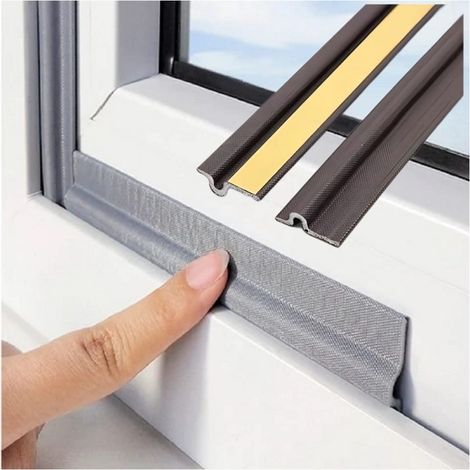 Guarnizione bianca autoadesiva, impermeabile, antipolvere e anti-insetti per porte e finestre blocca il rumore del vento e garantisce una tenuta stagna. (1/5)