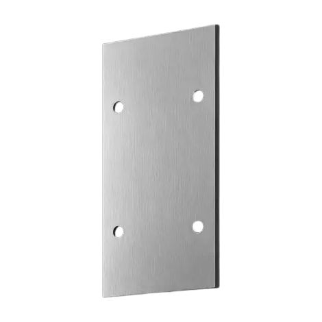 Plaque latérale de finition aluminium pour garde-corps en verre – Finition de profilé de sol – Aluminium anodisé alu mat – Intérieur / extérieur (1/3)