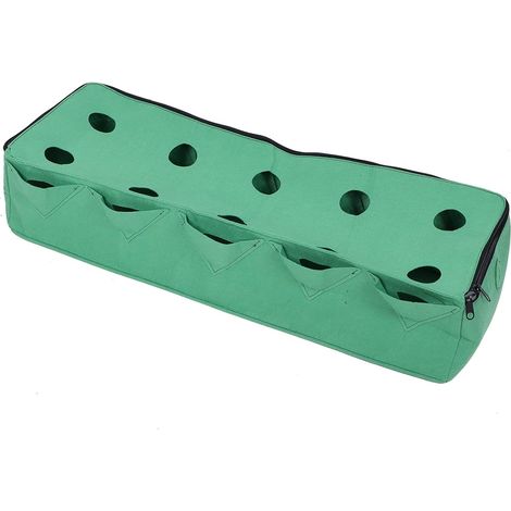 Contenedor para cultivo de plantas, gran capacidad, 96 x 38 x 25 cm, rectangular, de fieltro, para frutas y flores, accesorio de jardín para hortalizas y fresas. (1/4)
