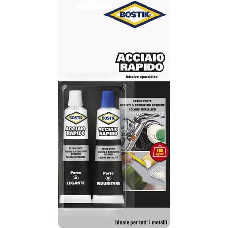 12 x BOSTIK ACCIAIO RAPIDO 30 G BLISTER