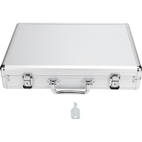 1 Boîte de rangement montres, 24 grilles, aluminium, étui rigide, transport, collection (1/5)