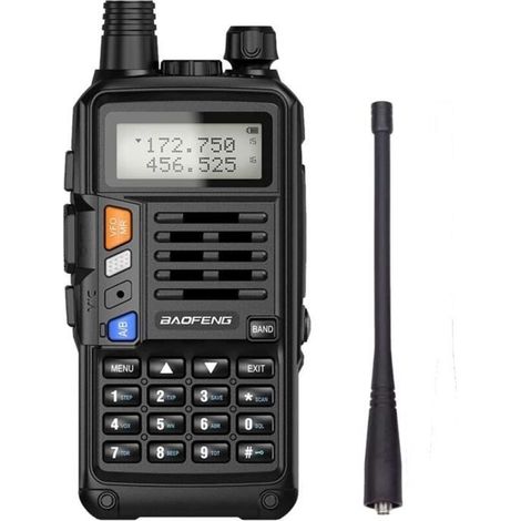 Walkie Talkie - BaoFeng - UV-S9 Plus - 2800 mAh Battery - 8-10 km Range - VHF/UHF 128 Channels (1/4)