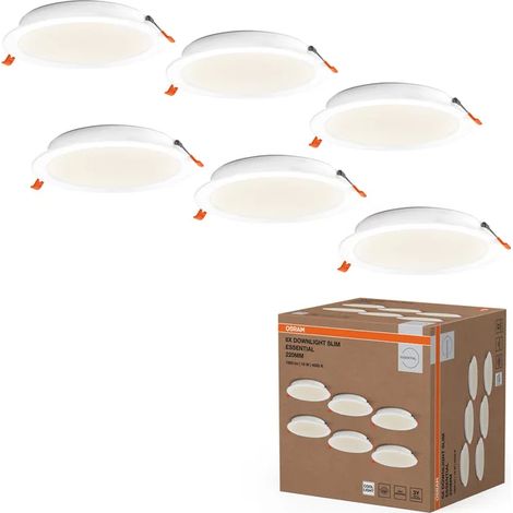 Confezione Multipack 6x Ledvance Downlight LED Rotondi 18W 1900lm 4000K Naturale (1/4)