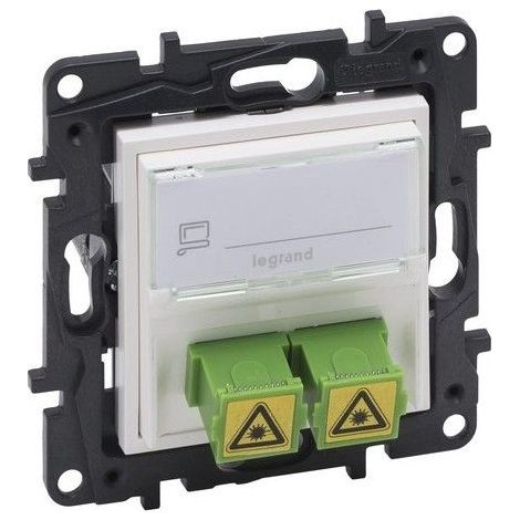 Tecla para bases telefónicas e informáticas fibra óptica blanco mate LEGRAND 864144