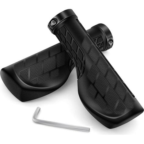 Ergonomische Fahrradgriffe für 22,2 mm Lenker, rutschfest & stoßdämpfend (1/5)