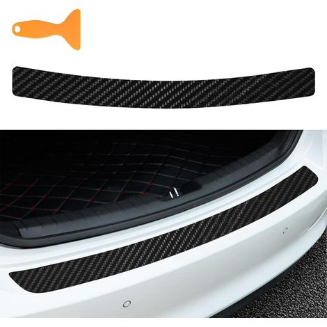 Protection de seuil de coffre universelle auto, adhésif carbone 4D, noir (1/5)
