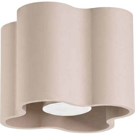 Lámpara de techo OVIO 1 taupe aluminio 1xGU10 12cm Sollux (1/5)