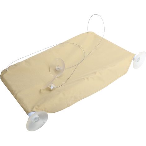 1 Hamac pour chat, montage fenêtre, ventouses, fil acier épaissi, support 9kg, lit suspendu intérieur (1/5)