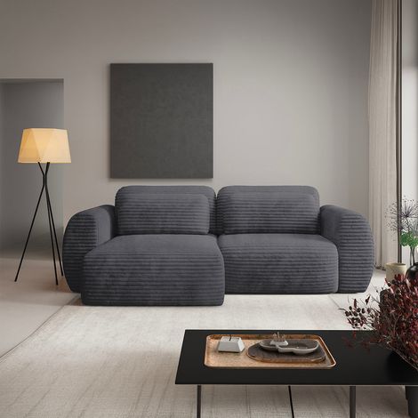 3-Sitzer-Wende-Ecksofa mit Bettkasten Camilla Dunkelgrau (1/5)