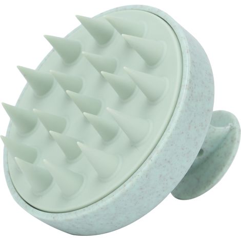 Brosse de massage pour animaux multifonctionnelle en silicone souple, outil de toilettage pour le massage et le bain, vert clair (1/5)