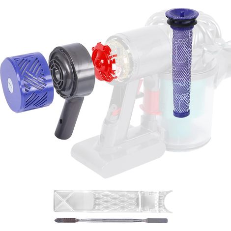 Rückseitiger Motorfilter und Vor-/Nachfilter kompatibel mit Dyson V6 DC58 DC59 DC62 DC72 DC74 SV03 SV04 SV05 SV06 SV07 SV08 SV09 (1/5)