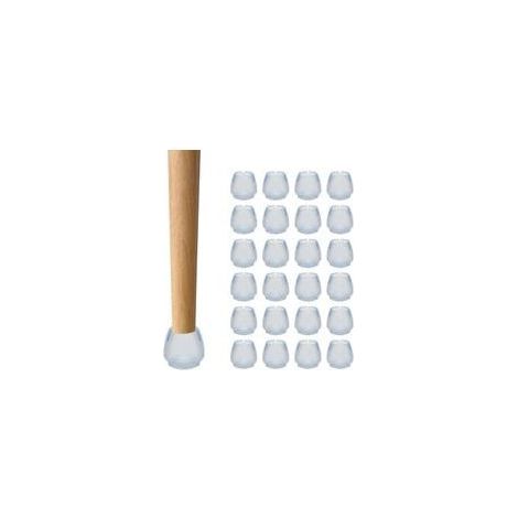 24-teiliges Set Stuhlbeinkappen, Stuhlbeinschutz, Stuhlbeinstopfen, runde Stuhlbeinstopfen, verhindern Kratzer und Geräusche, für Tische, Stühle, Sofas und andere Möbel (12-16 mm) (1/5)