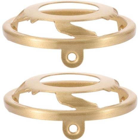2 supports abat-jour cuivre triangulaires, fixation stable pour douilles ampoules accessoires éclairage/remplacement (1/5)
