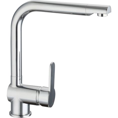 SCHÜTTE Wasserhahn Küche Einhebelmischer Küchenarmatur Spültischarmatur Mischbatterie Spülbecken L-Form Montage von oben 79800 (1/5)