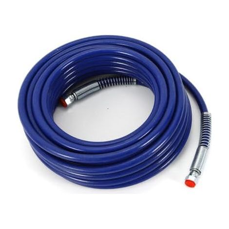 Raccords de tuyau haute pression 15 m 4500 bar - Pulvérisateur Airless - Raccords de tuyaux haute pression 1/4" - Fibre flexible pour pulvérisateur (bleu)