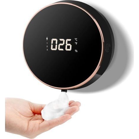 Automatic Soap Dispenser, 300ml Non-Touch Temperature Wall Mounted Soap Dispenser, Soap Dispenser for Bathroom, Kitchen, Office, School (1/5)