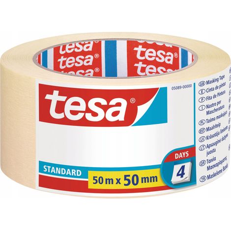 tesa STANDARD 05089-00000-03 Ruban de masquage pour peinture (L x l) 50 m x 50 mm 1 pc(s) (1/2)