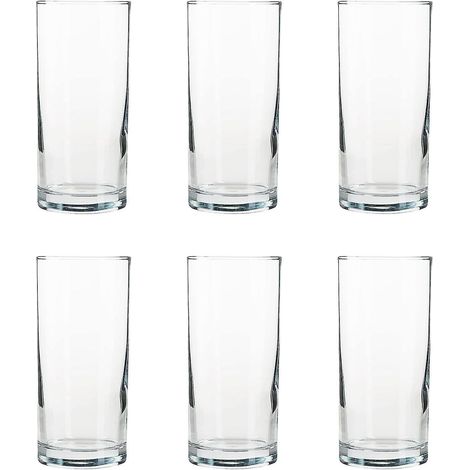 Set mit 6 Highball-Cocktail-/Saft-/Wassergläsern (240 ml), klar. (1/5)