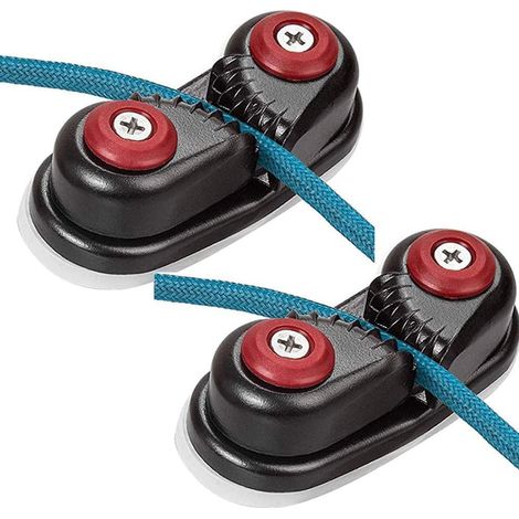 Taquets De Came Kayak, Butée D'Entrée Rapide De Corde, Taquets De Bateau D'Aviron en Aluminium, pour des Tailles De Ligne Jusqu'À 5/8 Pouces, Bateau À Voile, Canoë Kayak, Bateau Gonflable (1/5)