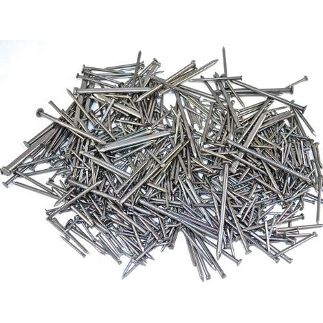 Merriway BH00926 Assortimento di Chiodi a Sezione Tonda/Ovale per Officina, Bianco (1/2)